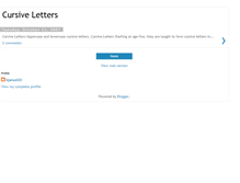 Tablet Screenshot of cursive-letters-903.blogspot.com