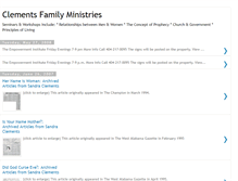 Tablet Screenshot of clementsfamilyministries.blogspot.com