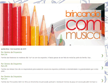 Tablet Screenshot of brincandocommusica.blogspot.com