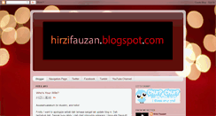 Desktop Screenshot of hirzifauzan.blogspot.com