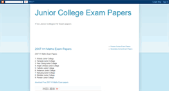 Desktop Screenshot of jc-exampapers.blogspot.com