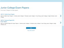 Tablet Screenshot of jc-exampapers.blogspot.com