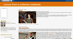 Desktop Screenshot of lutherannotebook.blogspot.com