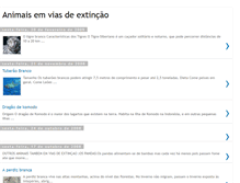 Tablet Screenshot of extincaodasespecies.blogspot.com