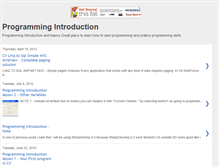 Tablet Screenshot of programmingintroduction.blogspot.com