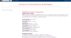 Desktop Screenshot of ancientcivilizationsmysteries.blogspot.com