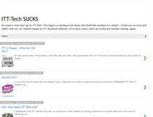 Tablet Screenshot of itt-techsucks.blogspot.com