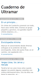 Mobile Screenshot of cuadernodeultramar.blogspot.com