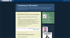 Desktop Screenshot of developing-your-web-presence.blogspot.com