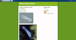Desktop Screenshot of gastrotricha.blogspot.com