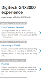 Mobile Screenshot of gnx3000experience.blogspot.com