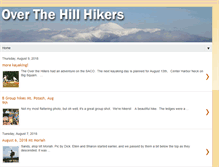 Tablet Screenshot of overthehillhikers.blogspot.com