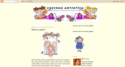 Desktop Screenshot of cozinhaartistica.blogspot.com
