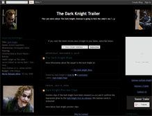 Tablet Screenshot of dark-knight-trailer.blogspot.com