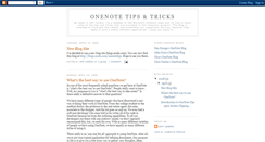 Desktop Screenshot of onenotetips.blogspot.com