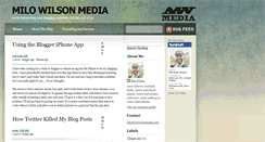 Desktop Screenshot of milowilsonmedia.blogspot.com