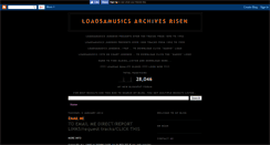 Desktop Screenshot of loadsamusicsarchivesrisen.blogspot.com