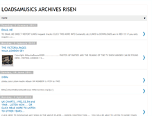 Tablet Screenshot of loadsamusicsarchivesrisen.blogspot.com
