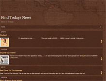 Tablet Screenshot of findtodaysnews.blogspot.com