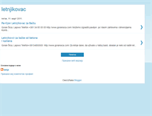 Tablet Screenshot of letnjikovac.blogspot.com