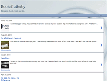 Tablet Screenshot of booksflutterby.blogspot.com