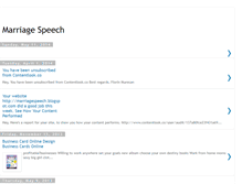 Tablet Screenshot of marriagespeech.blogspot.com