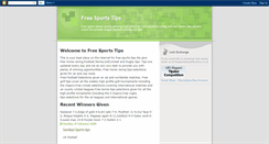 Desktop Screenshot of freesportstips.blogspot.com