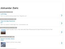 Tablet Screenshot of aleksandarzlatic.blogspot.com