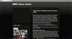 Desktop Screenshot of mmogamehacks.blogspot.com