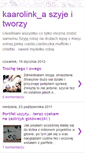Mobile Screenshot of kaarolinkaszyjeitworzy.blogspot.com
