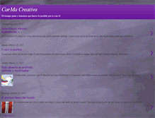 Tablet Screenshot of carmacreativo.blogspot.com