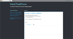 Desktop Screenshot of ihackthatiphone.blogspot.com