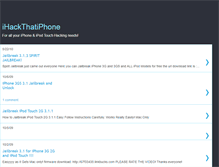 Tablet Screenshot of ihackthatiphone.blogspot.com