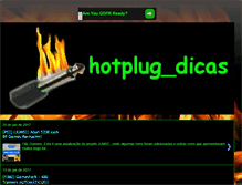 Tablet Screenshot of hotplugdicas.blogspot.com