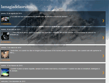 Tablet Screenshot of lamagiadelasrunas.blogspot.com