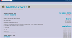 Desktop Screenshot of haddocktwat.blogspot.com