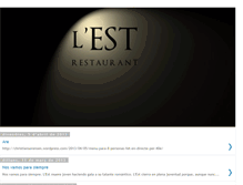 Tablet Screenshot of est-restaurant.blogspot.com