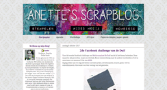 Desktop Screenshot of anettesscrapblog.blogspot.com