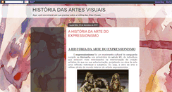Desktop Screenshot of historiadasartesvisuais.blogspot.com