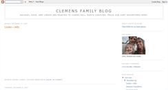 Desktop Screenshot of clemensfamilyblog.blogspot.com