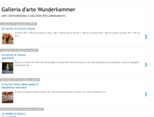 Tablet Screenshot of galleriawunderkammer.blogspot.com