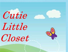 Tablet Screenshot of cutielittlecloset.blogspot.com