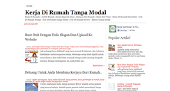 Desktop Screenshot of kerjadirumah-tanpa-modal.blogspot.com