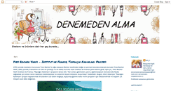 Desktop Screenshot of denemedenalma.blogspot.com