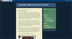 Desktop Screenshot of lowlightkarmannghia.blogspot.com