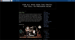 Desktop Screenshot of calltopreserve.blogspot.com