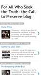 Mobile Screenshot of calltopreserve.blogspot.com
