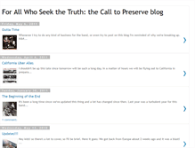 Tablet Screenshot of calltopreserve.blogspot.com