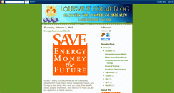 Desktop Screenshot of louisvillesolar.blogspot.com