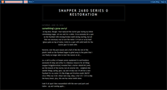 Desktop Screenshot of gosnapper.blogspot.com